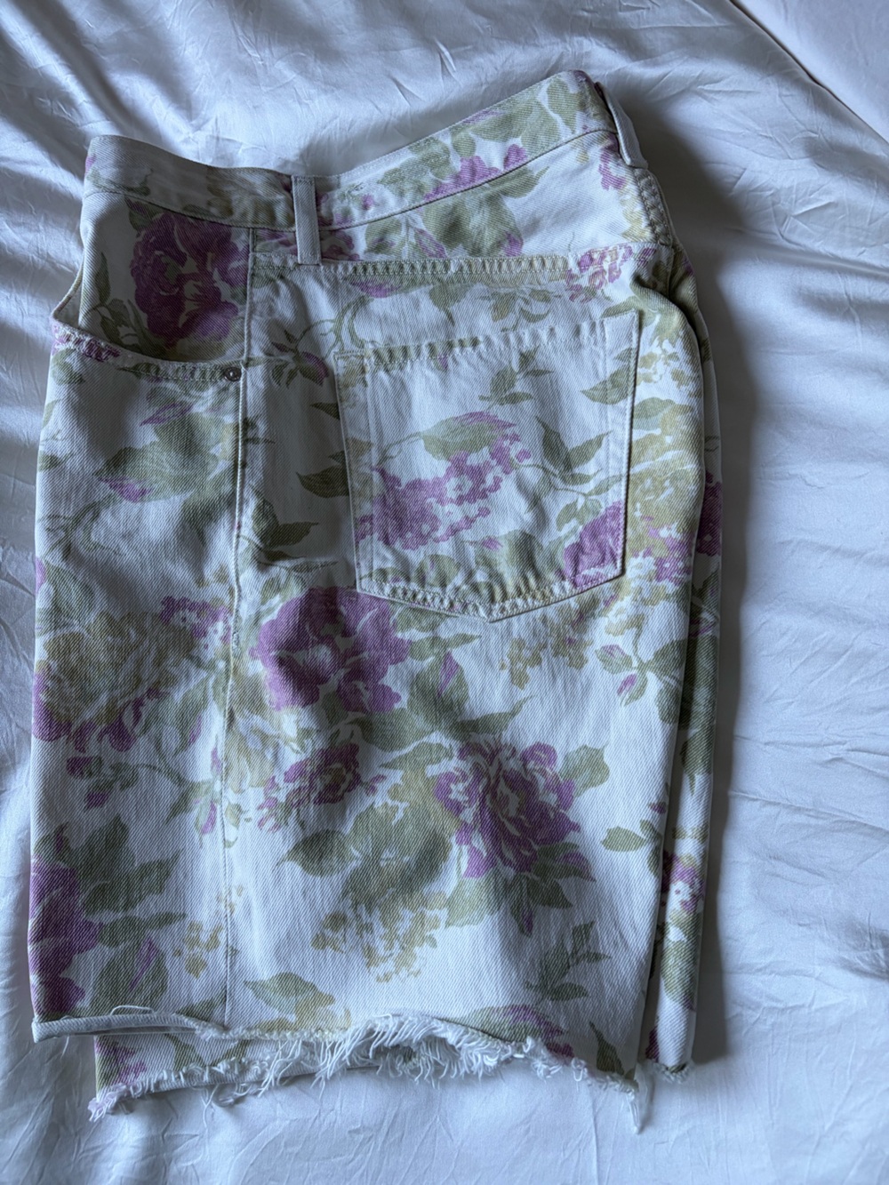 Citizens Of Humanity Floral Denim Short -Lavender & Sage